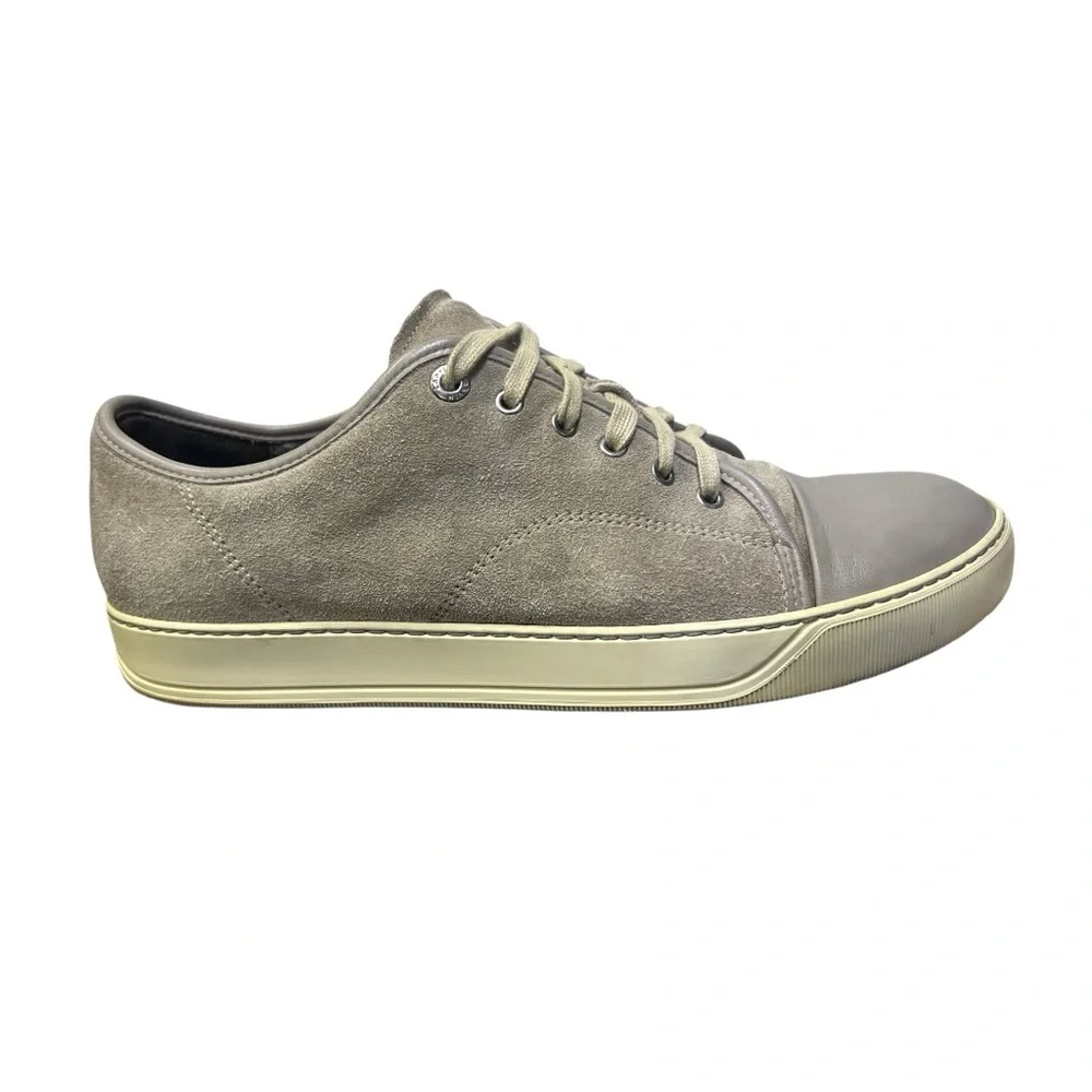 👟‎ LANVIN Suede Leather Low-Top Sneakers – 12